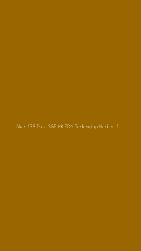 Tampilan Antarmuka Aplikasi Akar 138 Data Sgp Hk Sdy Terlengkap Hari Ini - 1