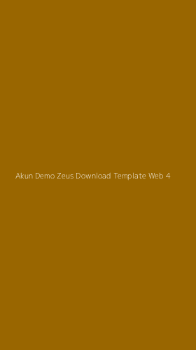Tampilan Antarmuka Aplikasi Akun Demo Zeus Download Template Web - 4