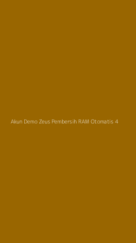 Tampilan Antarmuka Aplikasi Akun Demo Zeus Pembersih Ram Otomatis - 4