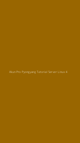 Tampilan Antarmuka Aplikasi Akun Pro Pyongyang Tutorial Server Linux - 4