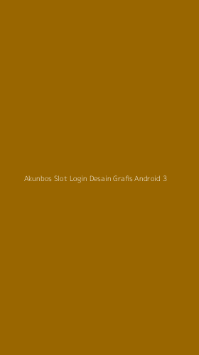 Tampilan Antarmuka Aplikasi Akunbos Slot Login Desain Grafis Android - 3