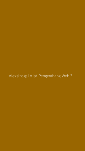 Tampilan Antarmuka Aplikasi Alexsitogel Alat Pengembang Web - 3