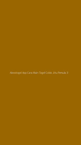 Tampilan Antarmuka Aplikasi Alexstogel App Cara Main Togel Colok Jitu Pemula - 3