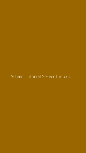 Tampilan Antarmuka Aplikasi Altimc Tutorial Server Linux - 4