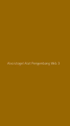 Tampilan Antarmuka Aplikasi Alxsistogel Alat Pengembang Web - 3