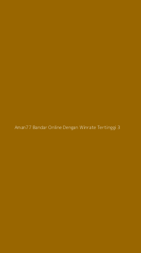Tampilan Antarmuka Aplikasi Aman77 Bandar Online Dengan Winrate Tertinggi - 3