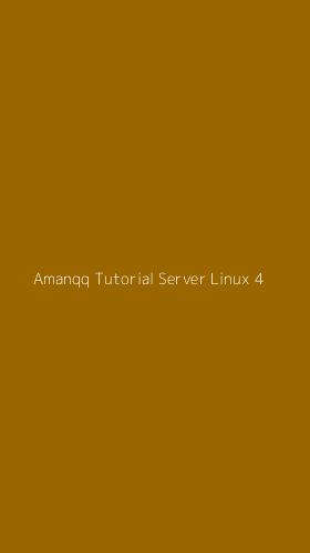 Tampilan Antarmuka Aplikasi Amanqq Tutorial Server Linux - 4