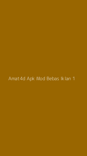 Tampilan Antarmuka Aplikasi Amat4d Apk Mod Bebas Iklan - 1