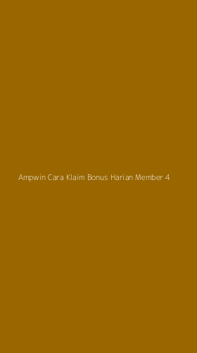 Tampilan Antarmuka Aplikasi Ampwin Cara Klaim Bonus Harian Member - 4