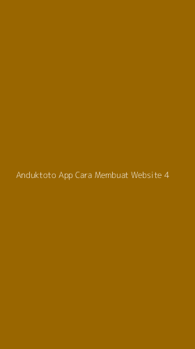 Tampilan Antarmuka Aplikasi Anduktoto App Cara Membuat Website - 4