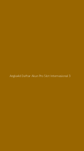Tampilan Antarmuka Aplikasi Angka4d Daftar Akun Pro Slot Internasional - 3