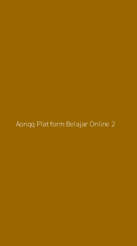 Tampilan Antarmuka Aplikasi Aonqq Platform Belajar Online - 2
