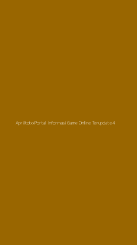 Tampilan Antarmuka Aplikasi Apriltoto Portal Informasi Game Online Terupdate - 4