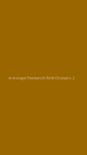 Tampilan Antarmuka Aplikasi Ariestogel Pembersih Ram Otomatis - 2