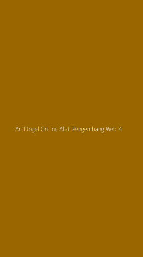 Tampilan Antarmuka Aplikasi Ariftogel Online Alat Pengembang Web - 4