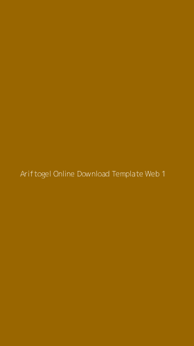 Tampilan Antarmuka Aplikasi Ariftogel Online Download Template Web - 1