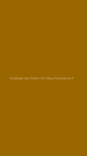 Tampilan Antarmuka Aplikasi Aromatogel App Prediksi Toto Macau Paling Akurat - 4