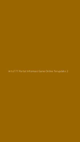 Tampilan Antarmuka Aplikasi Arto777 Portal Informasi Game Online Terupdate - 2