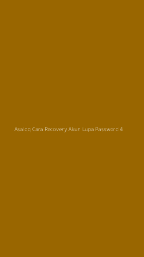 Tampilan Antarmuka Aplikasi Asalqq Cara Recovery Akun Lupa Password - 4