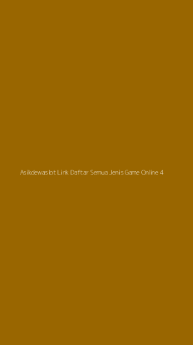 Tampilan Antarmuka Aplikasi Asikdewaslot Link Daftar Semua Jenis Game Online - 4