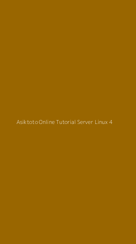 Tampilan Antarmuka Aplikasi Asiktoto Online Tutorial Server Linux - 4