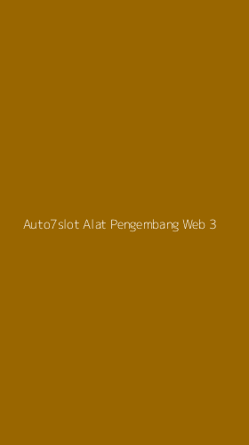 Tampilan Antarmuka Aplikasi Auto7slot Alat Pengembang Web - 3