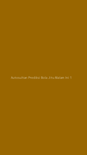 Tampilan Antarmuka Aplikasi Autosultan Prediksi Bola Jitu Malam Ini - 1