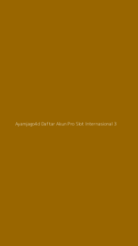 Tampilan Antarmuka Aplikasi Ayamjago4d Daftar Akun Pro Slot Internasional - 3