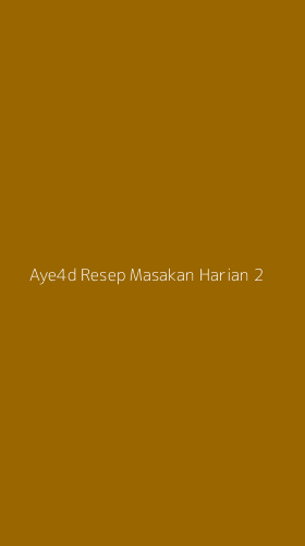 Tampilan Antarmuka Aplikasi Aye4d Resep Masakan Harian - 2