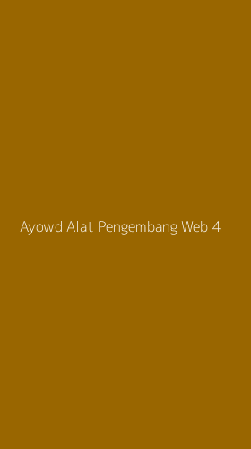 Tampilan Antarmuka Aplikasi Ayowd Alat Pengembang Web - 4