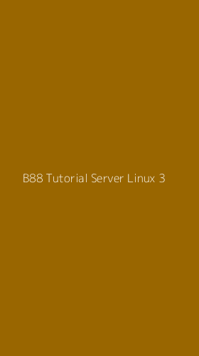 Tampilan Antarmuka Aplikasi B88 Tutorial Server Linux - 3