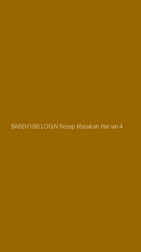 Tampilan Antarmuka Aplikasi Babeh188 Login Resep Masakan Harian - 4
