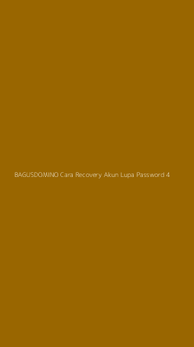 Tampilan Antarmuka Aplikasi Bagusdomino Cara Recovery Akun Lupa Password - 4