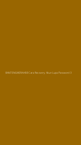 Tampilan Antarmuka Aplikasi Bantengmerah88 Cara Recovery Akun Lupa Password - 3