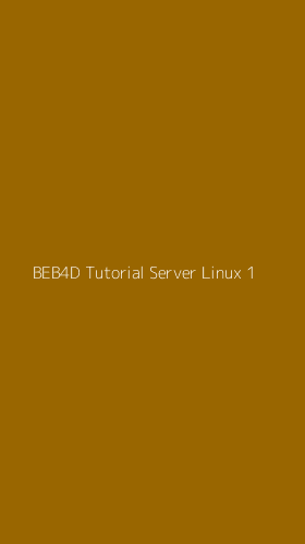 Tampilan Antarmuka Aplikasi Beb4d Tutorial Server Linux - 1