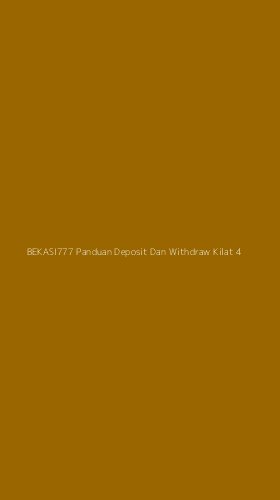 Tampilan Antarmuka Aplikasi Bekasi777 Panduan Deposit Dan Withdraw Kilat - 4