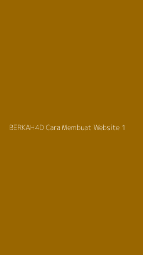 Tampilan Antarmuka Aplikasi Berkah4d Cara Membuat Website - 1