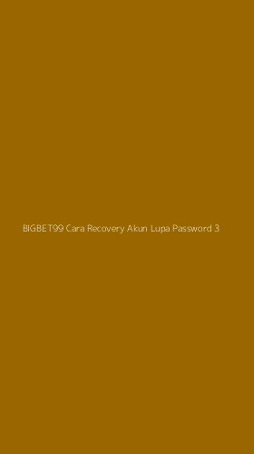 Tampilan Antarmuka Aplikasi Bigbet99 Cara Recovery Akun Lupa Password - 3