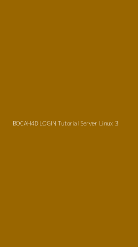 Tampilan Antarmuka Aplikasi Bocah4d Login Tutorial Server Linux - 3