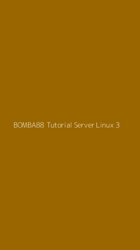 Tampilan Antarmuka Aplikasi Bomba88 Tutorial Server Linux - 3