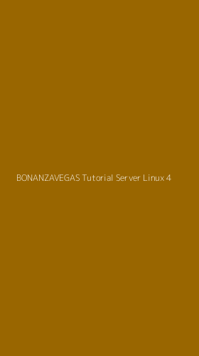 Tampilan Antarmuka Aplikasi Bonanzavegas Tutorial Server Linux - 4
