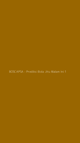Tampilan Antarmuka Aplikasi BOSCAPSA - Prediksi Bola Jitu Malam Ini - 1