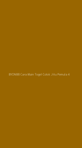Tampilan Antarmuka Aplikasi Byon88 Cara Main Togel Colok Jitu Pemula - 4