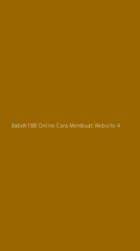 Tampilan Antarmuka Aplikasi Babeh188 Online Cara Membuat Website - 4