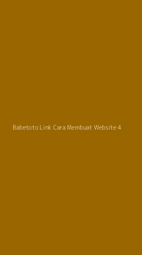 Tampilan Antarmuka Aplikasi Babetoto Link Cara Membuat Website - 4