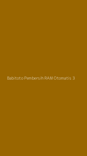 Tampilan Antarmuka Aplikasi Babitoto Pembersih Ram Otomatis - 3