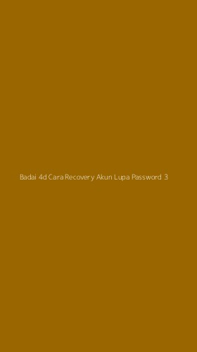 Tampilan Antarmuka Aplikasi Badai 4d Cara Recovery Akun Lupa Password - 3