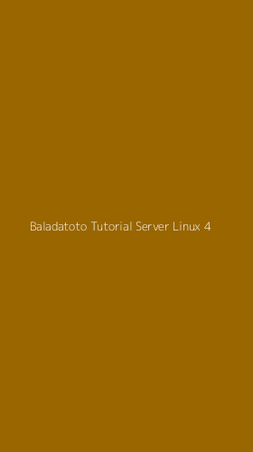 Tampilan Antarmuka Aplikasi Baladatoto Tutorial Server Linux - 4
