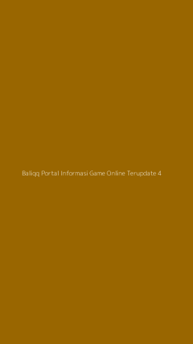 Tampilan Antarmuka Aplikasi Baliqq Portal Informasi Game Online Terupdate - 4