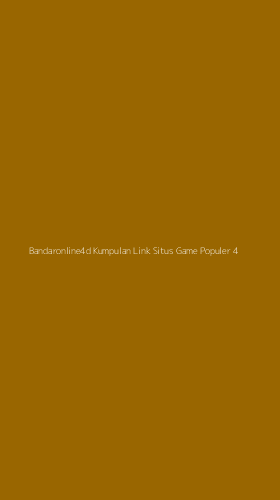Tampilan Antarmuka Aplikasi Bandaronline4d Kumpulan Link Situs Game Populer - 4
